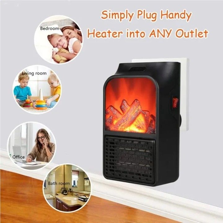 Remote control flame heater